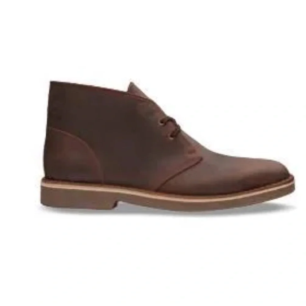 Clark’s Bushacre 2 Boots Lace Up Chukka Boots Brown Oiled Leather 9.5 Like New